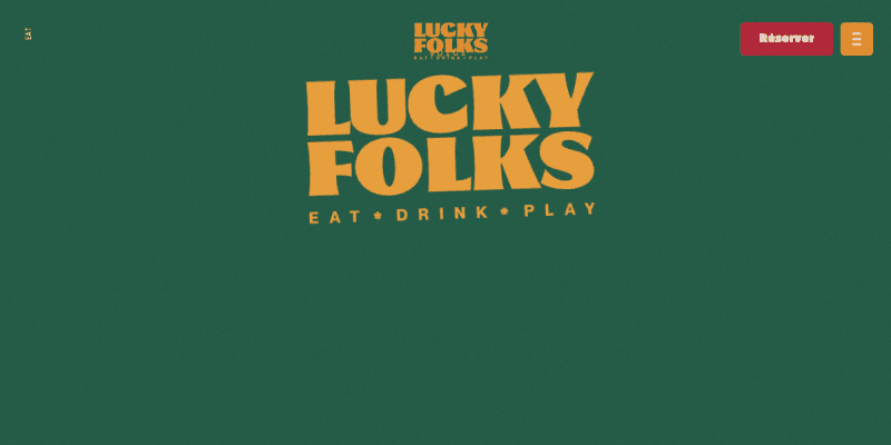 Lucky Folks website